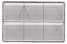 Model-Scene H0 Hochkettenzaun mit Stacheldraht, 48140, Länge 256 mm auf Ätzblech