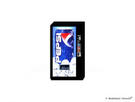 MODELLLAND H0 Pepsi Cola™ Automat beleuchtet mit LED 9-12V  - 3012-8