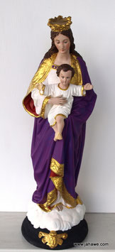 Madonnenfigur aus der ersten Hälfte des 20zigsten Jahrhundert mit Jesukind  55 cm hoch, 17cm breit