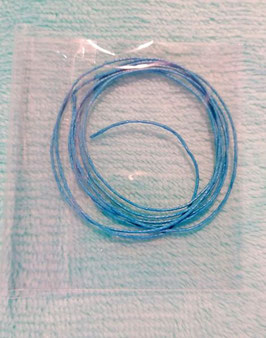 baumwollband blau, 1 Meter länge, dicke 0,8 mm