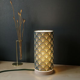 LAMPE A POSER SOCLE Art déco Vert