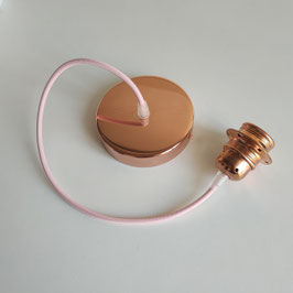 Câble 50cm suspension rosace cuivre