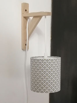 APPLIQUE MURALE SUSPENDUE Eventails gris