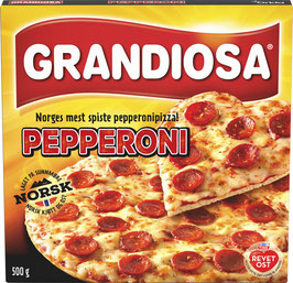 PIZZA GRANDIOSA PEPPERONI 500g