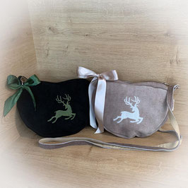 Ledertasche - Herz mit Hirsch motiv von Rosi Bavaria