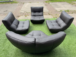 Chateau Dax Silhouette modulaire bank/fauteuils bruin leer + Gratis bezorging1
