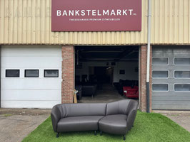 Bankstel Leolux Pupilla  lounge bruin design leren bank + Gratis bezorging!