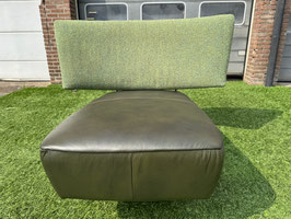 LEOLUX Akka  relax bank lounge design fauteuil leer/stof + Gratis Bezorging!
