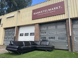 Hoekbank NATUZZI Releve bankstel  design zwart leer sofa+ Gratis bezorging!(VERKOCHT)