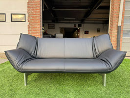 LEOLUX Tango bank relax design 3 zit bankstel zwart leer + Gratis bezorging!(VERKOCHT)