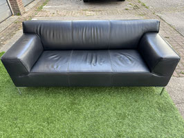 Bankstel Design on StockBloq banken 3 zits zwart leer + Gratis Bezorging!