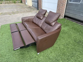 FSM Sesam bank design bankstel bruin leer 2,5 zetel De Sede + GRATIS BEZORGING!
