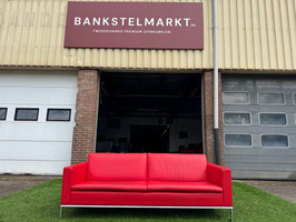 Bankstel De Sede DS-4 bank  design rood leer ZGAN + Gratis bezorging!