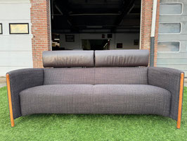 Bankstel  LEOLUX GONCHAROV design 3 zits bank  leer/stof +Gratis bezorging!