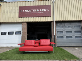 Rolf Benz Dono rood leer design bankstel modern sofa + Gratis bezorging!
