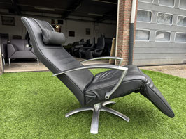 Jori Brainbuilder design relax fauteuil stoel zwart leer + Gratis bezorging!