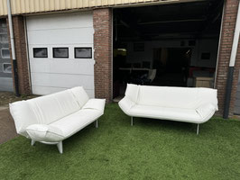 LEOLUX Tango bank relax design 3+2 zit bankstel wit leer +Gratis bezorging!