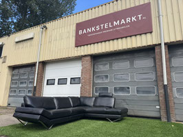 Hoekbank NATUZZI Releve bankstel  design zwart leer + Gratis bezorging!(VEROCHT)