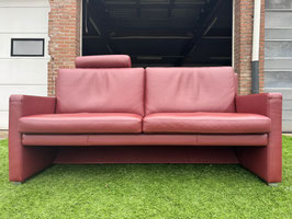 Leolux Timandra Bank bordo leer verstelbaar senioren  bankstel + Gratis bezorging!(VERKOCHT)