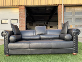 Bank BAXTER Alfred P bankstel 240cm zwart buffel leer sofa + Gratis bezorging!