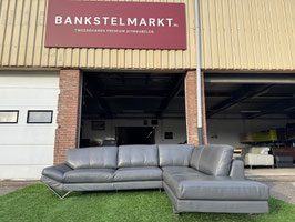 Hoekbank NATUZZI Releve bankstel  design grijs leer + Gratis bezorging!