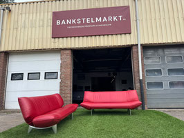 LEOLUX Tango banken relax design 3+3 zit bankstel rood leer + Gratis bezorging!