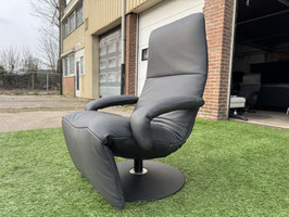 Jori Yoga JR-3390 design relax fauteuil stoel grijs leer + GRATIS BEZORGING!