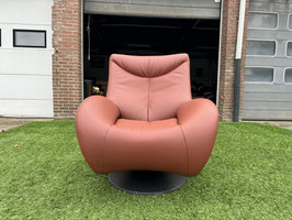 Leolux fauteuil bruin leer design relax stoel + Gratis bezorging!(VERKOCHT)