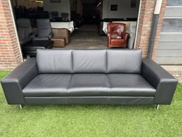 Bankstel Leolux Antipode 3 zit bank design zwart leer + Gratis bezorging!