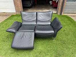 Bank De Sede DS-145 bankstel relax design zetel zwart leer + Gratis bezorging!