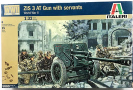 ZIS 3 AT Gun with Servants  (italeri)