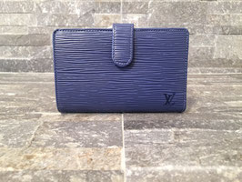 Louis Vuitton Epi Viennois Geldbörse in Myrtille Blue