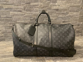 Louis Vuitton Monogram Eclipse Keepall 55 mit Schulterriemen