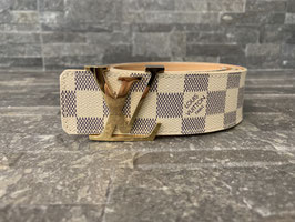 Louis Vuitton Damier Azur LV Initiales Gürtel 110/40
