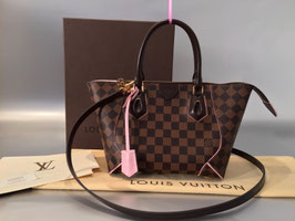 Louis Vuitton Damier Ebene Caissa Tote PM in Rose Ballerine