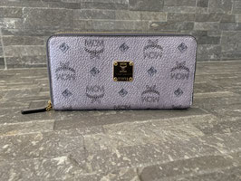 MCM Visetos Zip Around Geldbörse in Silber/Gold