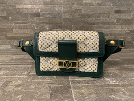 Louis Vuitton Monogram Denim Textile Printed Canvas Dauphine Bumbag