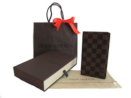 Louis Vuitton Damier Ebène Canvas Taschenagenda