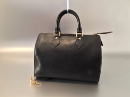 Louis Vuitton Epi Speedy 25 in Schwarz