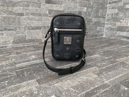MCM Visetos X-Mini Crossbody Bag in Schwarz