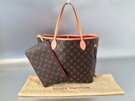 Louis Vuitton Monogram Canvas Neverfull MM in Cherry