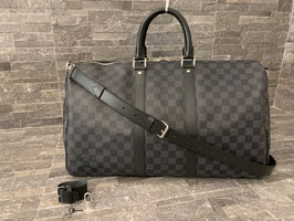 Louis Vuitton Damier Graphite Keepall 45 mit Schulterriemen