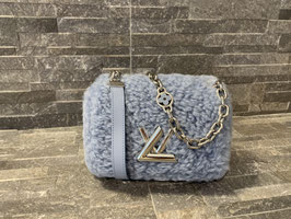Louis Vuitton Monogram Shearling Twist MM in Denim Blue