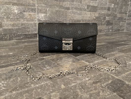 MCM Visetos Patricia Crossbody Brieftasche in Schwarz