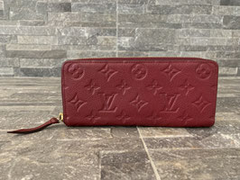 Louis Vuitton Monogram Empreinte Clemence Geldbörse in Raisin