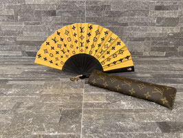 Louis Vuitton X Rossy De Palma Hand Fan / Fächer + Monogram Canvas Hülle
