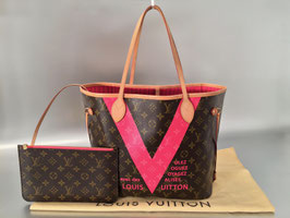 Louis Vuitton Monogram V Neverfull MM in Grenade