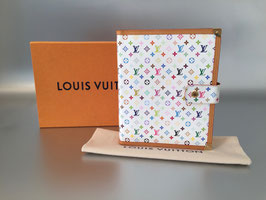 Louis Vuitton Monogram Multicolore Agenda GM in Weiß