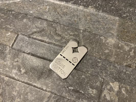 Louis Vuitton x Richard Prince Dog Tag Anhänger aus Weißgold