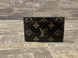 Louis Vuitton Monogram Python Porte-Cartes Simple / Kartenetui